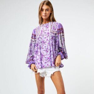 Davi & Dani Round Neck Peasant Babydoll Top - Curvy Size - NWT - Size 2X